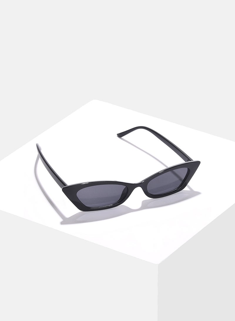 Haute Sauce Black Lens Black Cateye Sunglasses  - Image 3
