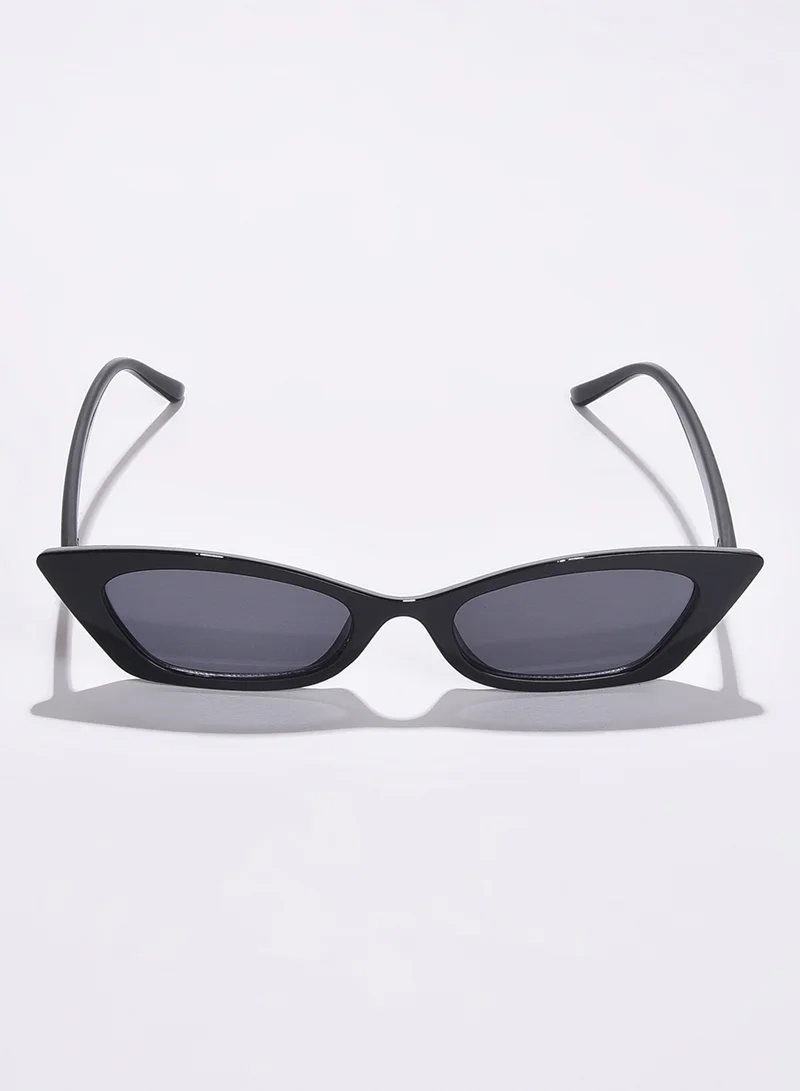 Haute Sauce Black Lens Black Cateye Sunglasses
