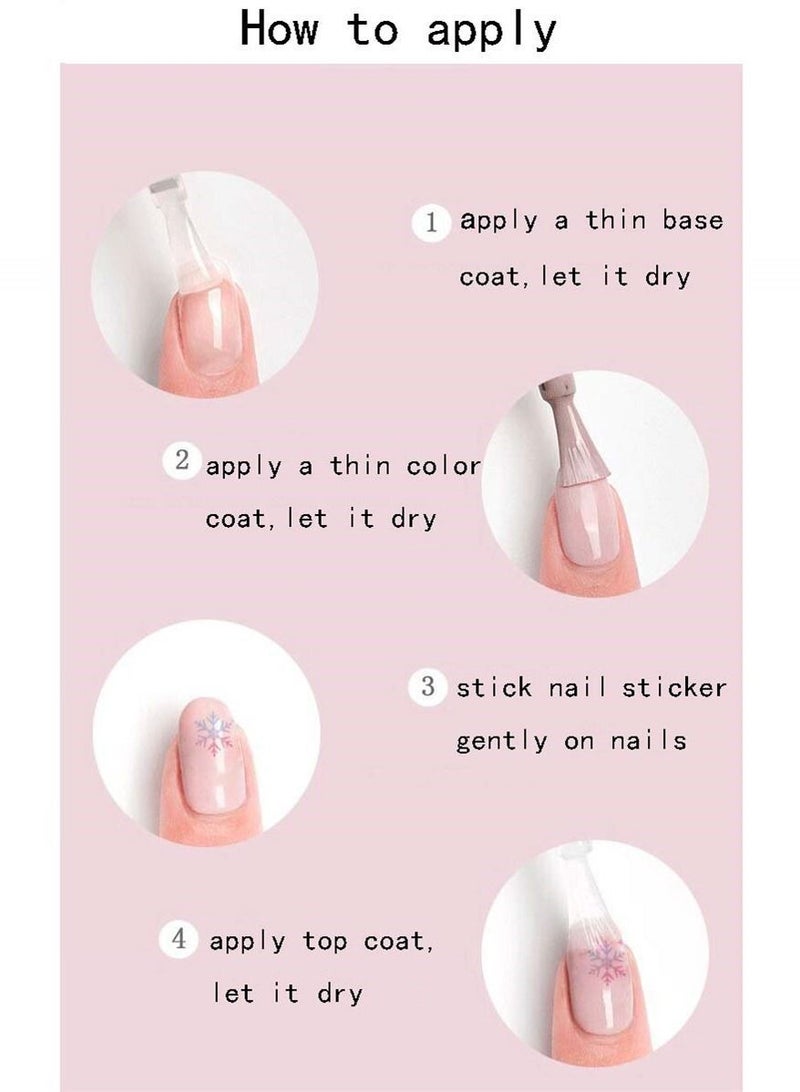 نيبمينينت 9 ملاءات زهرة ذاتية اللصق أوراق الورد فراشة مسمار الفن ملصق الشارات مانيكير تلميح الديكور لتصميم الأظافر - Image 2