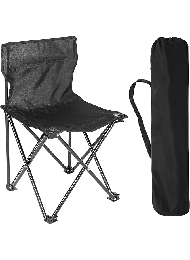 ECVV Portable Folding Beach Camping Chair with Carry Bag Collapsible Anti Slip Padded Oxford Cloth Stool for Beach Hiking Fishing Gardening Picnic Assorted - Image 1