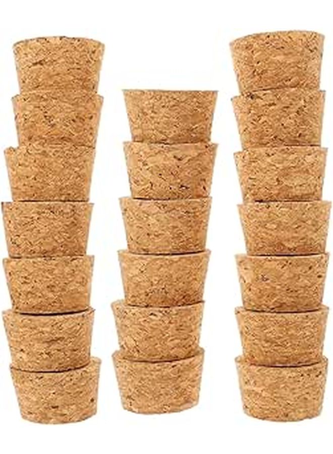 Natural Cork Stoppers 20pcs 37x33x13mm for Wine Bottles Sealing Home Bar Use - Image 1