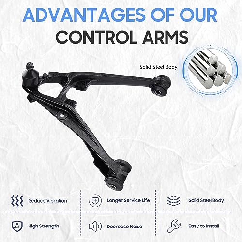 ILONPA Front Left Driver Side Lower Control Arm w/Ball Joint for 2007-2015 Cadillac Escalade ESV/EXT, 2007-2016 Chevy Avalanche/Silverado/Suburban 1500/Tahoe, 2007-2016 GMC Yukon/Sierra 1500/Yukon XL1500 - Image 3