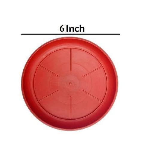 PlantaZee Heavy Duty Planter Bottom Plate/Tray/Saucer Base for Flower Pots Terracotta 6 inch Pack of 10 - Image 3