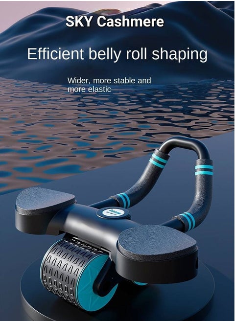 Abdominal Exercise Roller and Belly Wheel with Automatic Rebound & Elbow Support