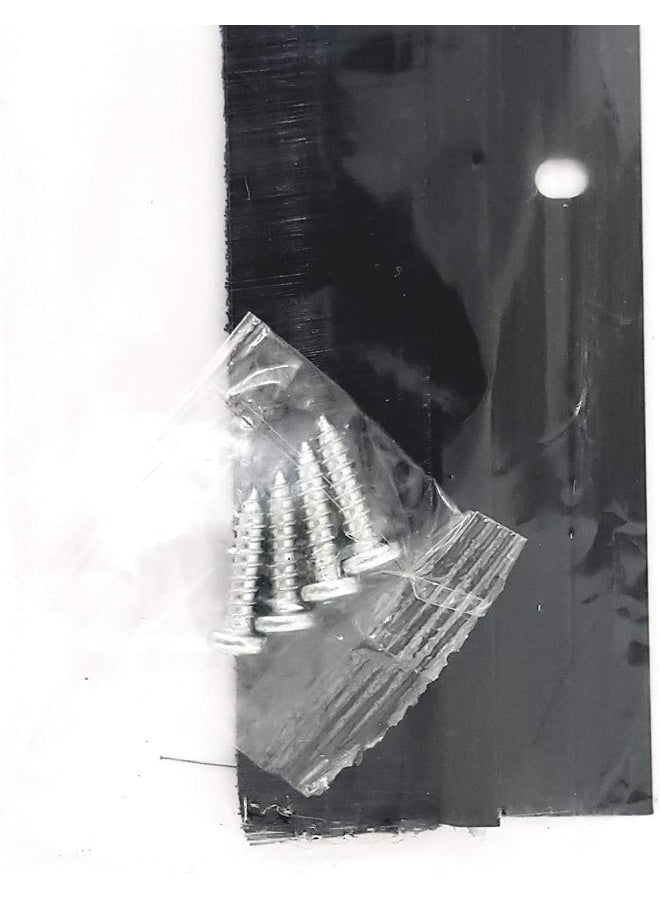 NJM 100 cm 1 Meter Black Door Bottom Brush Seal Aluminium with 4 pcs Screws Home Door Safety Protection for Protection from Dust, Cockroaches - Image 3