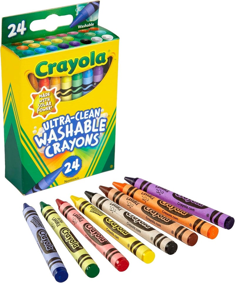 Crayola 24 count Washable Ultra Clean Crayons - Image 1