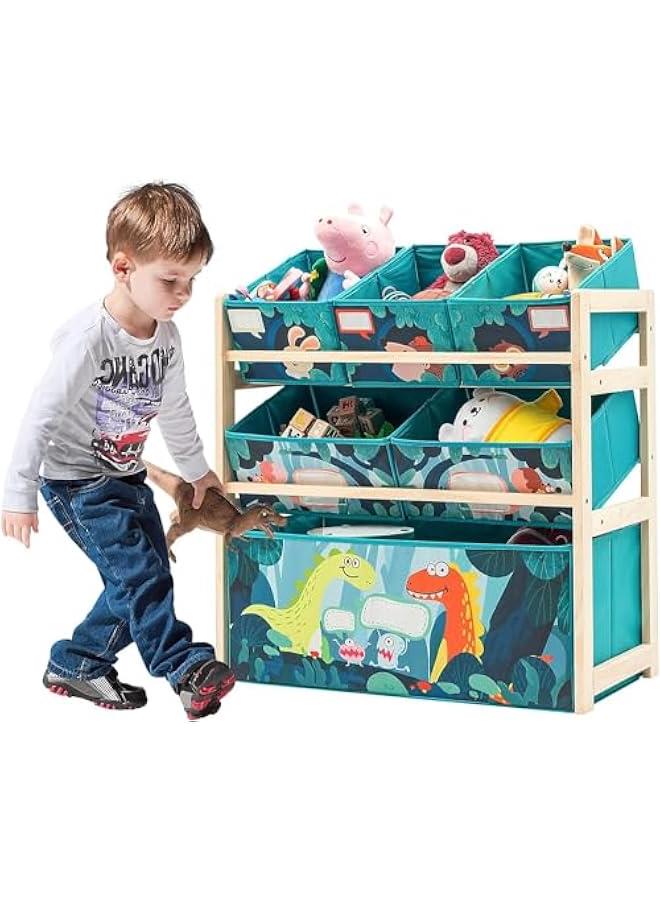 HOOKOR Kids Toy Organizer for Boys Girls, 6 Storage Bins Large Storage Capacity Best Toy Storage Solution for Playroom, Nursery  - Image 5