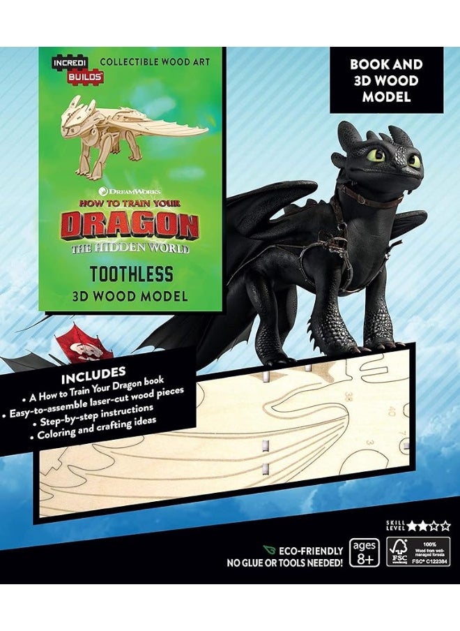 DreamWorks How to Train Your Dragon Toothless 3D Wood Puzzle & Model Figure Kit (41 Pcs) - Build & Paint Your Own 3-D Movie Toy - Educational Gift for Kids & Adults, No Glue Required, 8+ - pzsku/Z9D3800BF1CBFAAB78574Z/45/_/1729526230/71871310-c86c-489a-8233-5127c440713e