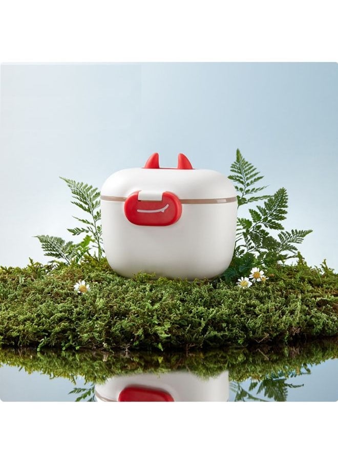 TEN-M JOURNEY Baby Formula Dispenser with Scoop and Leveler Portable Storage Formula Containers for Travel Non-Spill Smart Baby Milk Powder Formula Dispenser for Fruits Snacks Nuts BPA Free Red  - Image 1