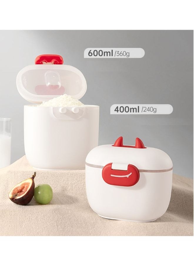 TEN-M JOURNEY Baby Formula Dispenser with Scoop and Leveler Portable Storage Formula Containers for Travel Non-Spill Smart Baby Milk Powder Formula Dispenser for Fruits Snacks Nuts BPA Free Red  - Image 5