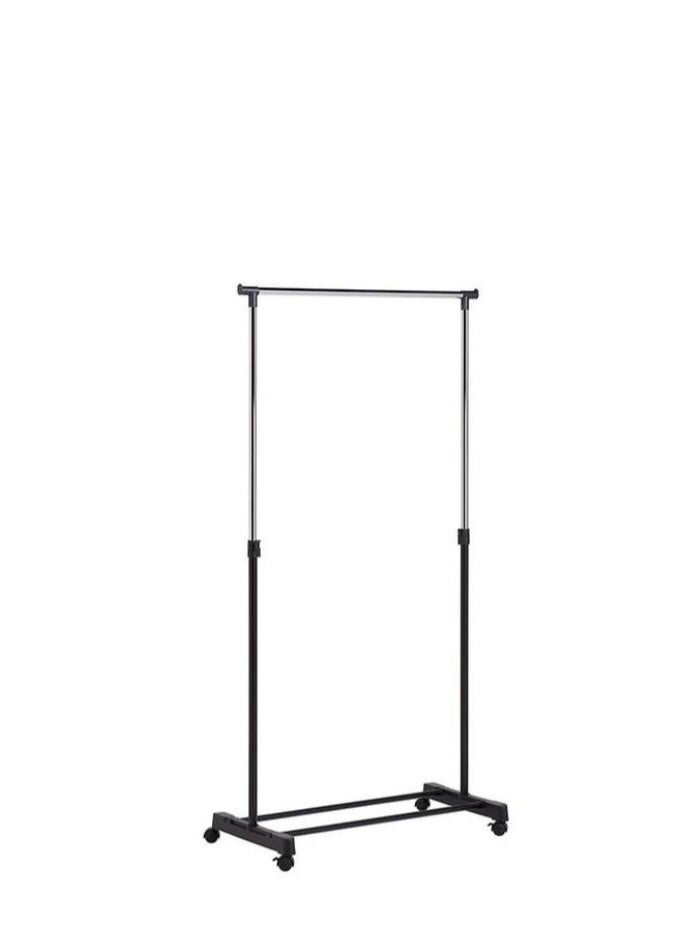 Floor-standing clothes drying rack for balcony quilts, folding and thickening type, simple and extendable hanging clothes drying rack for household use with roller rods - Image 1