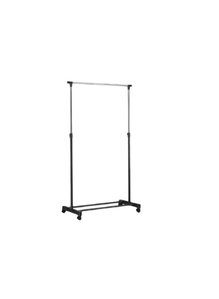 Floor-standing clothes drying rack for balcony quilts, folding and thickening type, simple and extendable hanging clothes drying rack for household use with roller rods - Image 2