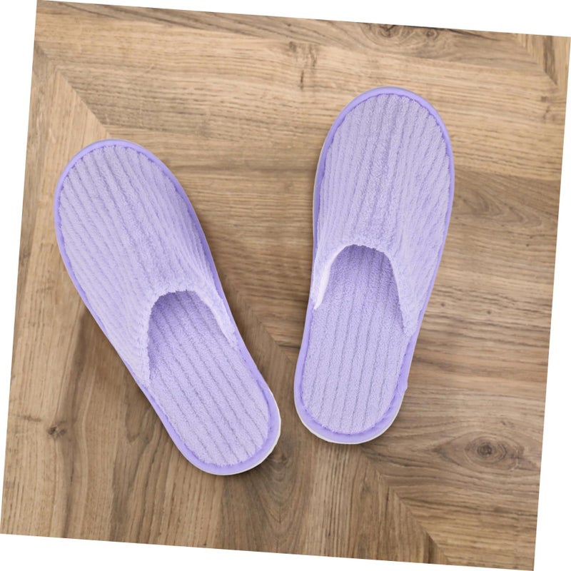 12 Pairs Disposable House Guest Slippers Non Woven For Hotel Wedding - Image 4