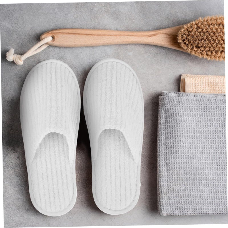 12 Pairs Disposable House Guest Slippers Non Woven For Hotel Wedding - Image 5