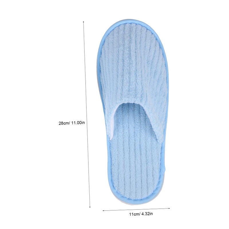 12 Pairs Disposable House Guest Slippers Non Woven For Hotel Wedding - Image 3