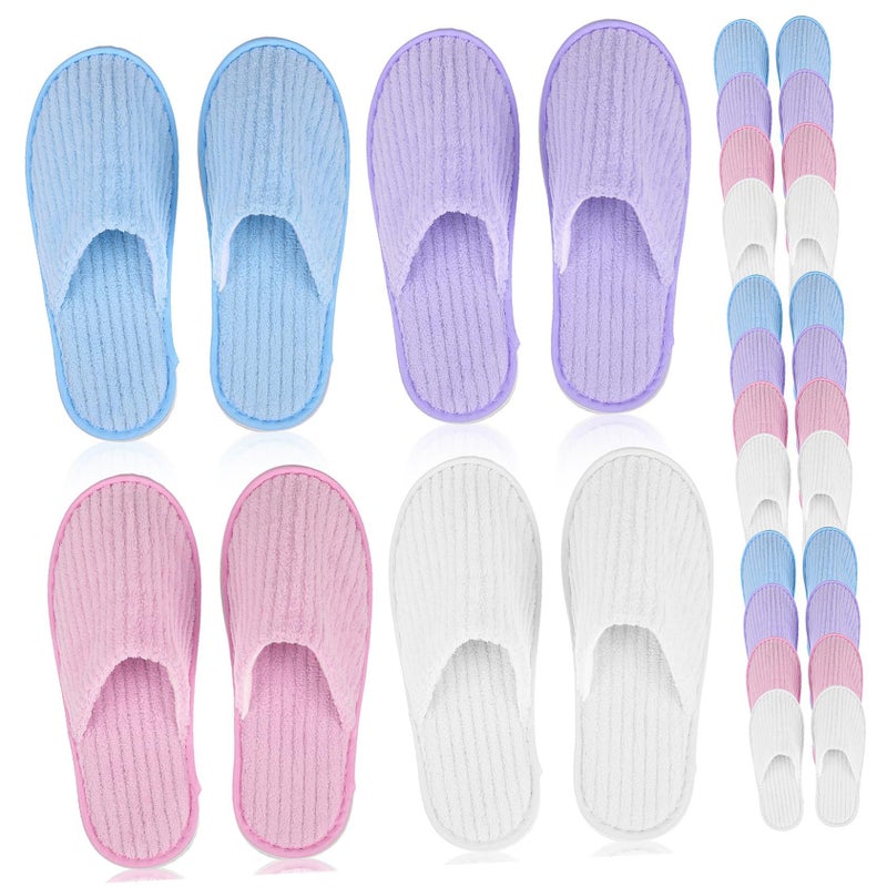 12 Pairs Disposable House Guest Slippers Non Woven For Hotel Wedding - Image 2
