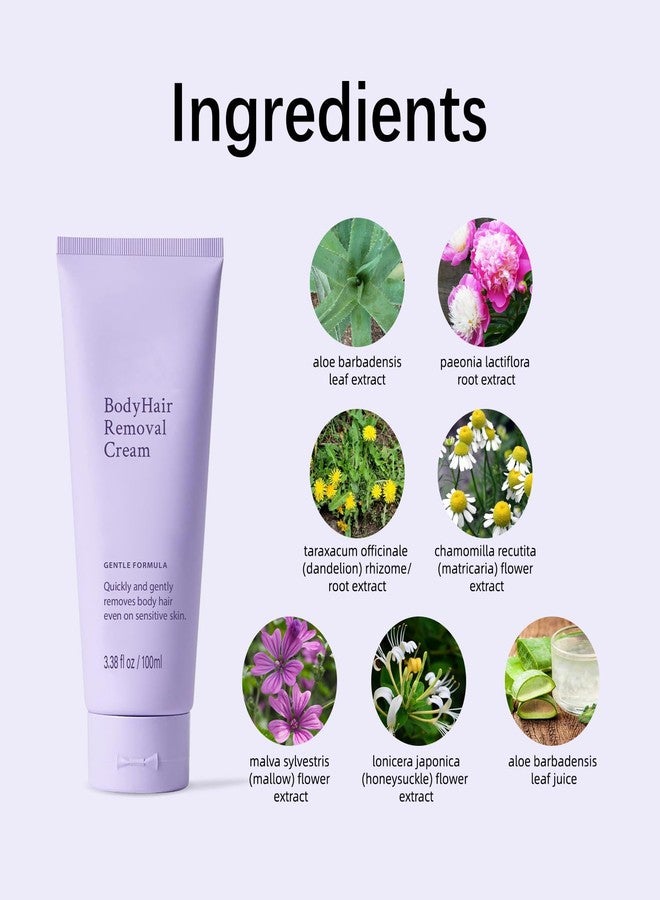 Loobexery Snatched Hair Removal Cream for Older Women, Painless Depilatory Cream for Sensitive Skin, Gentle Body Hair Remover for Arms, Legs, Underarms, Bikini Area, Non-Irritating Smooth (3.38 Fl Oz - Image 5