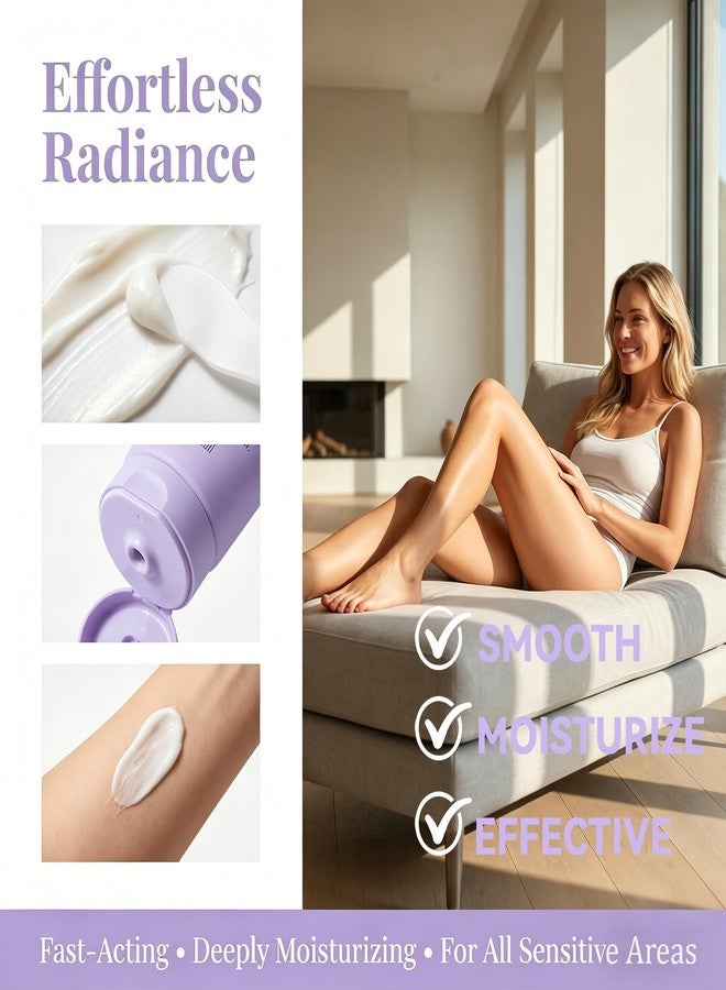 Loobexery Snatched Hair Removal Cream for Older Women, Painless Depilatory Cream for Sensitive Skin, Gentle Body Hair Remover for Arms, Legs, Underarms, Bikini Area, Non-Irritating Smooth (3.38 Fl Oz - Image 2