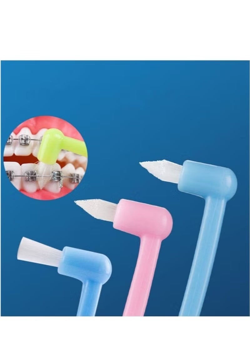 8 Pcs Orthodontic Toothbrush Brush for Braces Tiny Small Soft Trim Head and Flat Head End Tuft Toothbrush for Braces and Teeth Detail Cleaning - Image 3