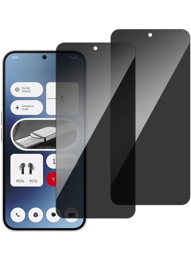 موز [2 Pack] Privacy Screen Protector for Nothing Phone 2a/2a Plus 5G, Anti-Spy 9H Tempered Glass, Full Coverage, Scratch Resistant,28 ° Full Screen Anti-peeping (Nothing Phone 2a/2a Plus 5G) - Image 1