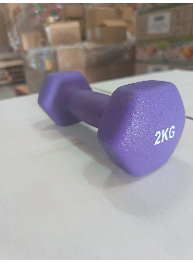 اكتيف8 دمبل نيوبرين أكتيف 8 وزن 2 كجم (قطعة واحدة) - Image 2