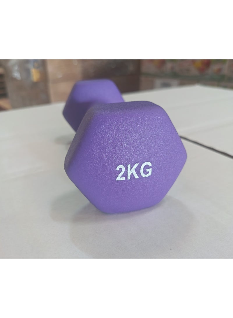 اكتيف8 دمبل نيوبرين أكتيف 8 وزن 2 كجم (قطعة واحدة) - Image 1