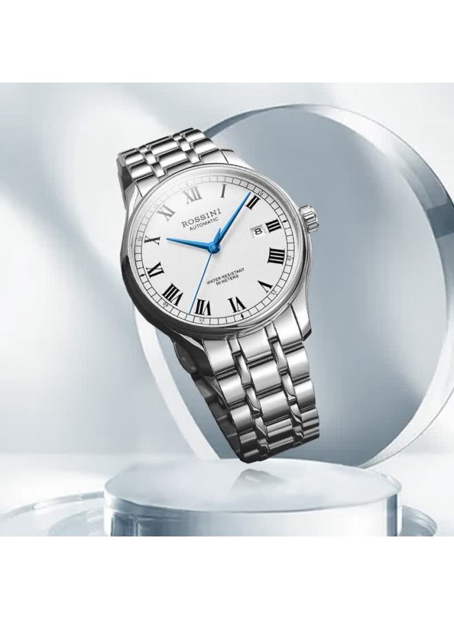 Rossini Mechanical Men's Watch Stainless Steel Band Couple's Watch Optional Women's Watch Birthday Christmas Valentine's Gift - Image 2