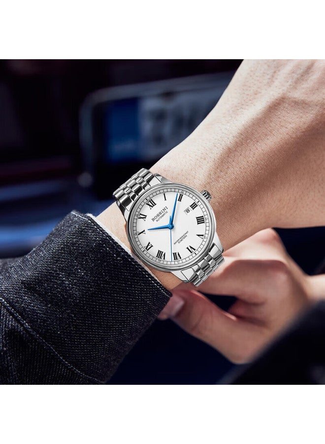 Rossini Mechanical Men's Watch Stainless Steel Band Couple's Watch Optional Women's Watch Birthday Christmas Valentine's Gift - Image 3