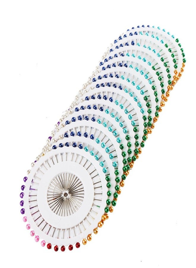 DECORA 480 Pieces Multicolor Sewing Pins Straight Quilting Pearl Head Pins for Christmas and Other Crafts Making - Image 5