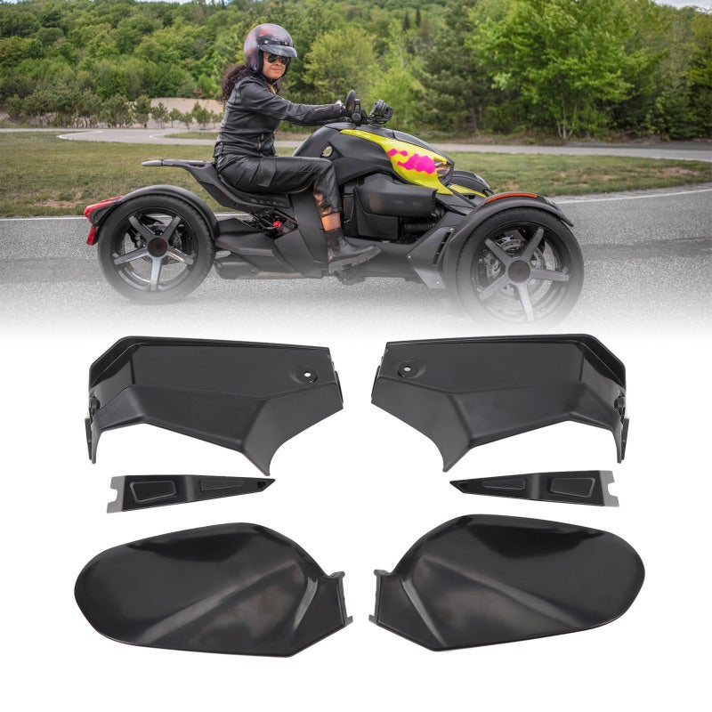 ATV Handguards Premium Plastic Reinforced Design Motorcycle Hand Guard - Enhanced Protection Wind Deflector Cover for Ryker 600, Ryker 900, Ryker Rally, Ryker Sport - Image 1