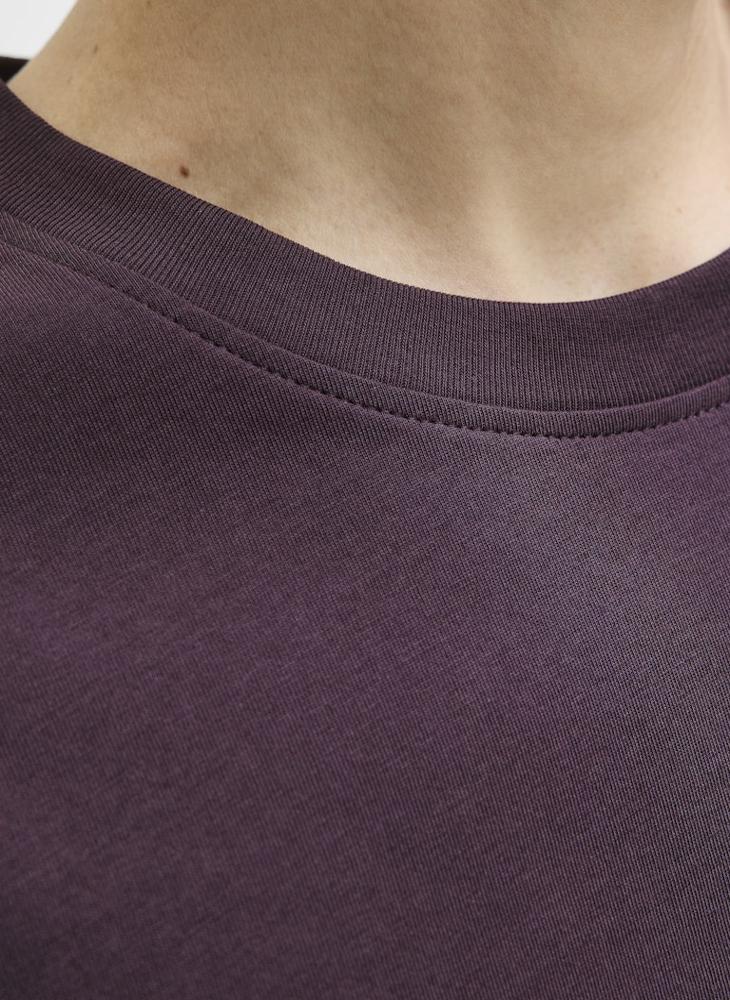 جاك اند جونز تيشيرت بياقة دائرية مطبوع عليه شعار بقصة عادية - Image 3