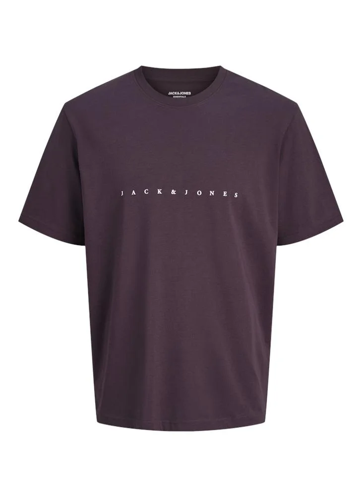 JACK & JONES Slogan Crew Neck Regular Fit T-Shirt
