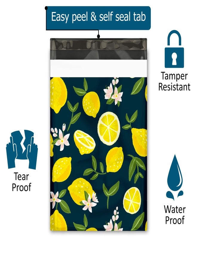 Pro Supply Global 10x13 (100) Lemons Designer Poly Mailers Waterproof Self Sealing Tear Resistant Polymailers Shipping Envelopes Premium Printed Bags For Small Businesses - Image 2