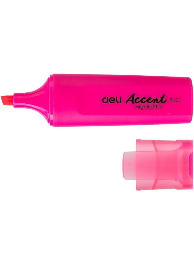 Deli Highlighter Pink Pack Of 10 Pieces - Image 1