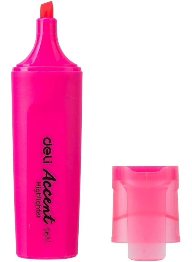 Deli Highlighter Pink Pack Of 10 Pieces - Image 3