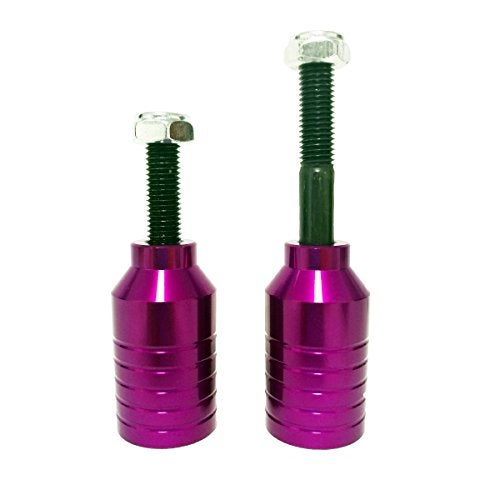 Z-FIRST Pro Scooter Pegs CNC Aluminum Pegs for Stunt Scooters with Hardware (Purple) - Image 1
