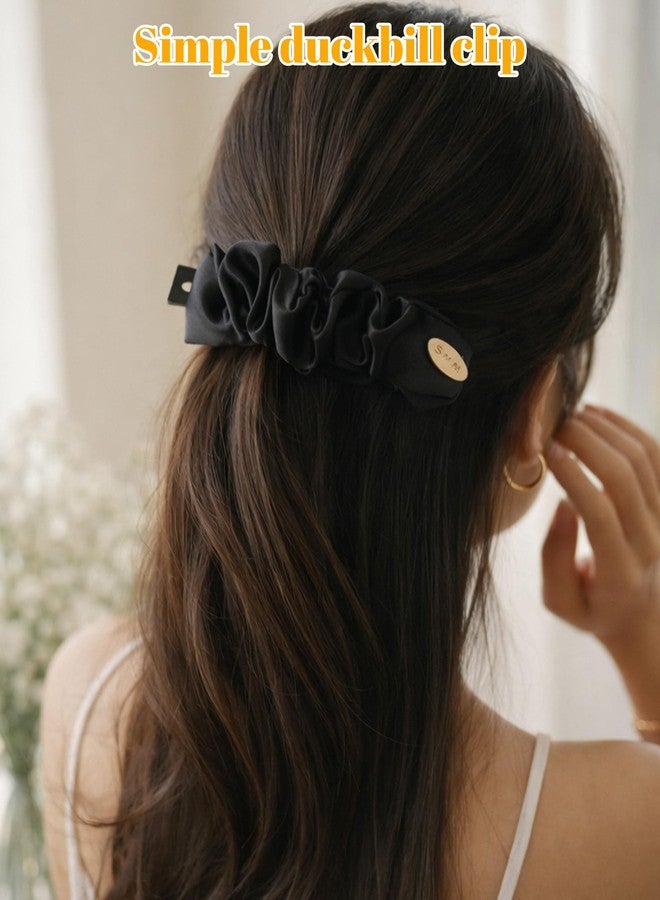 3 مشابك شعر على شكل موزة، مشابك شعر أنيقة للنساء، متوفرة بألوان الأسود والبيج والقهوة، مناسبة لأنواع الشعر المختلفة - Image 4
