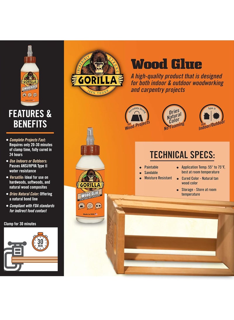 Gorilla Wood Glue 8 Ounce Bottle Pack of 1 - pzsku/Z9D39024E427C087B1CAFZ/45/_/1736082398/ad21609f-3549-42e6-8592-978efcd08f9f