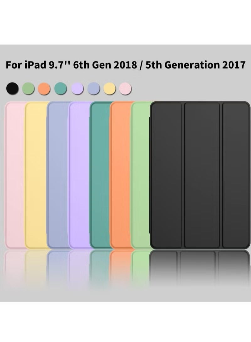 UMIXPRO iPad 9.7 Case 2018 2017 Model 6th 5th Generation Smart Cover with Pencil Holder and Soft Baby Skin Silicone Back and Full Body Protection Auto Wake Sleep Cover - Image 5