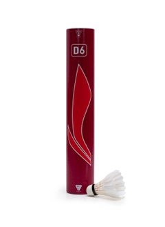 Li-Ning D6 Material : Feather Shuttlecock | Speed 76 | Pack of 12 Shuttles | Badminton Sports 