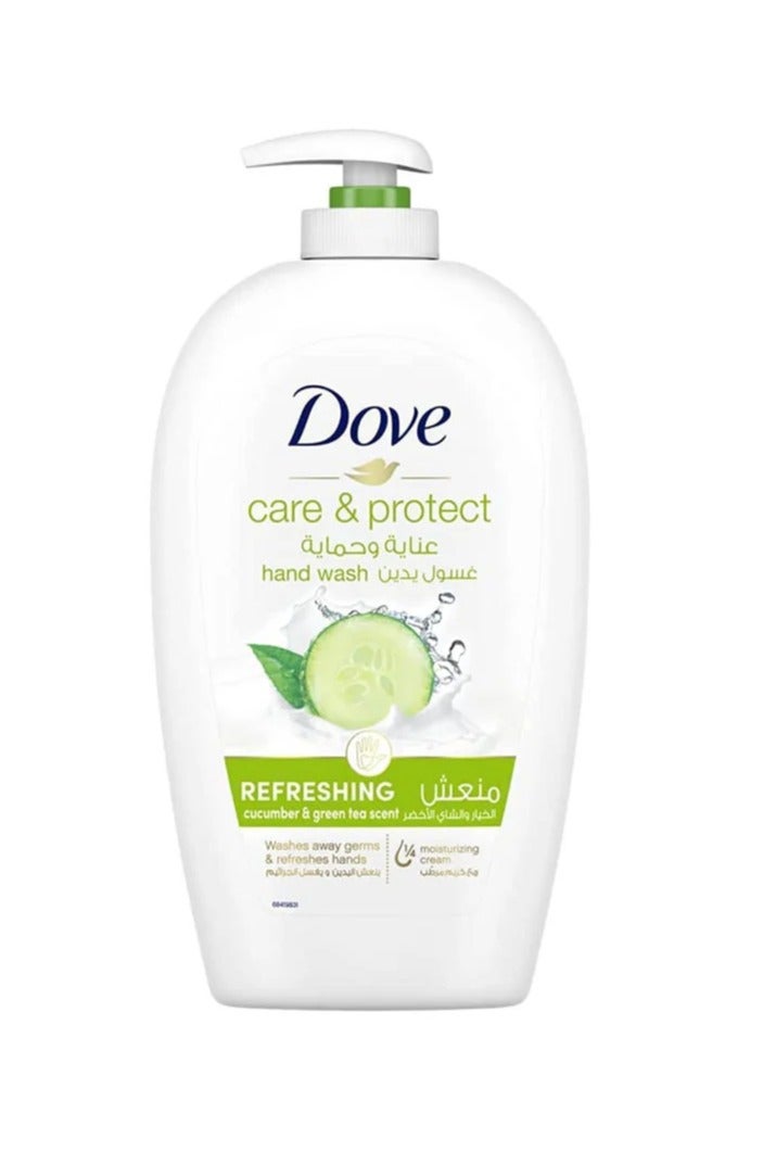 Dove Hand Wash Refreshing Care & Protection with Cucumber and Green Tea 500 ml - Image 2