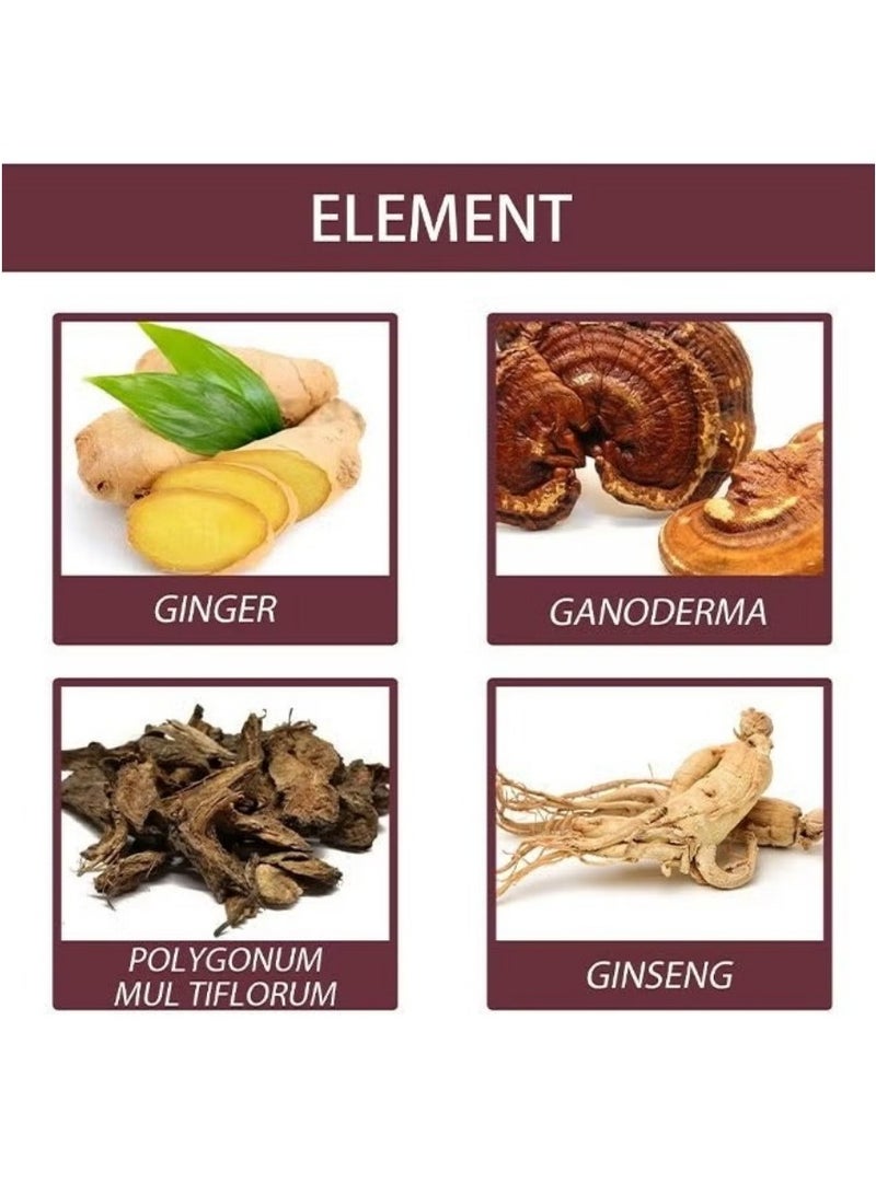 SOUTH MOON Herbal Anti-Gray Hair Growth Spray 100ml - Natural Black Hair Restoration & Anti-Hair Loss Treatment - Image 4