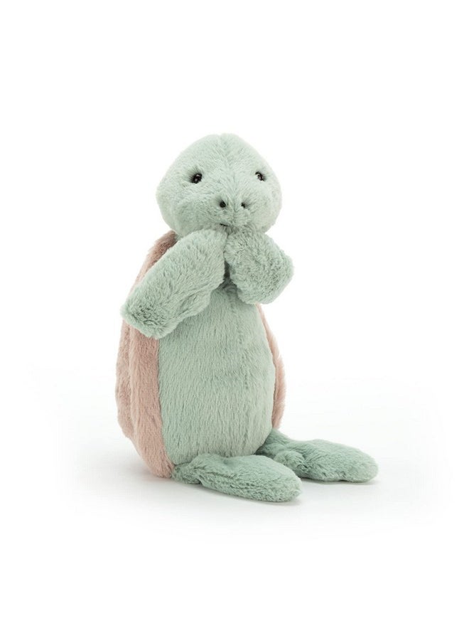 Jellycat Jellycat Bashful Turtle Stuffed Animal, Medium 12 inches - Reptile Plush Toy - Classic Children's Gift  - Image 2