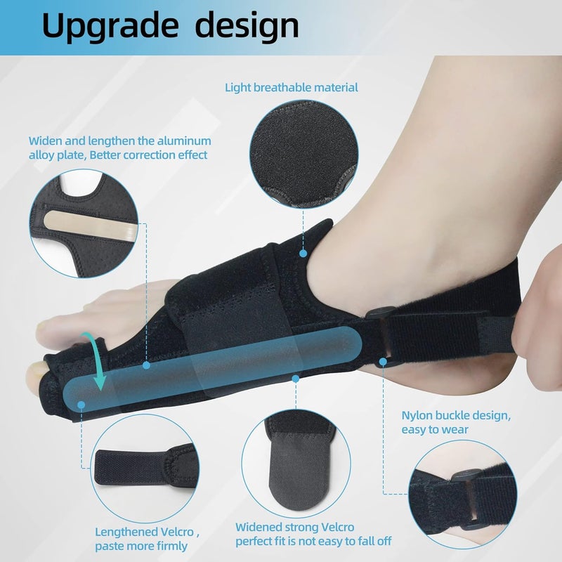 Day and night toe braces, unisex thumb valgus correction belt, foot support pain reliever - Image 3