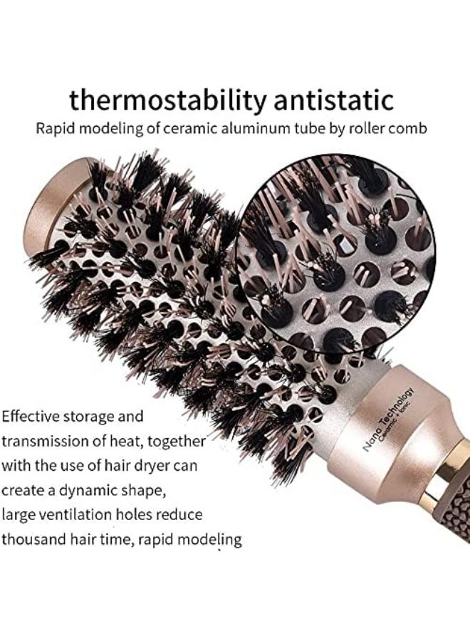 Professional Blow Dry Hairbrush Set – 4-Piece Nano Thermal Ceramic Round Hair Brushes for Hair Drying & Styling – Anti-Frizz, Heat-Resistant Blowout Brushes for All Hair Types - Image 3