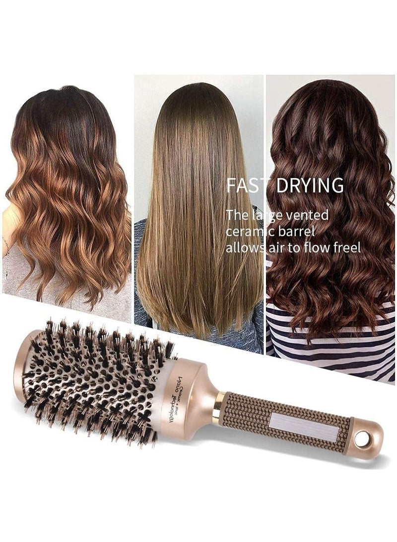 Professional Blow Dry Hairbrush Set – 4-Piece Nano Thermal Ceramic Round Hair Brushes for Hair Drying & Styling – Anti-Frizz, Heat-Resistant Blowout Brushes for All Hair Types - Image 2