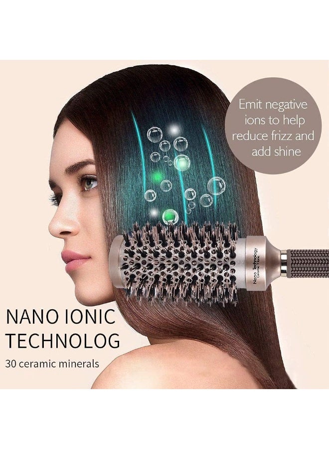 Professional Blow Dry Hairbrush Set – 4-Piece Nano Thermal Ceramic Round Hair Brushes for Hair Drying & Styling – Anti-Frizz, Heat-Resistant Blowout Brushes for All Hair Types - Image 4