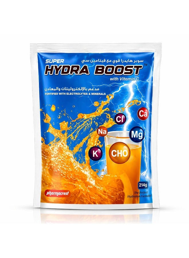 Safety Plus World Hydra Boost Electrolyte Drink – Orange Flavour (214 grams packet - Total 10 Litres) Rehydration with Sodium, Potassium, Magnesium, Calcium, Chloride & Carbs – Perfect for Sports & Recovery - Image 1