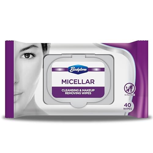 Bodyform Hydrating Micellar Cleansing Makeup Removing Wipes 40 Counts Pack Of 1 Gentle Facial Cleansing with Micelle Technology - Image 1