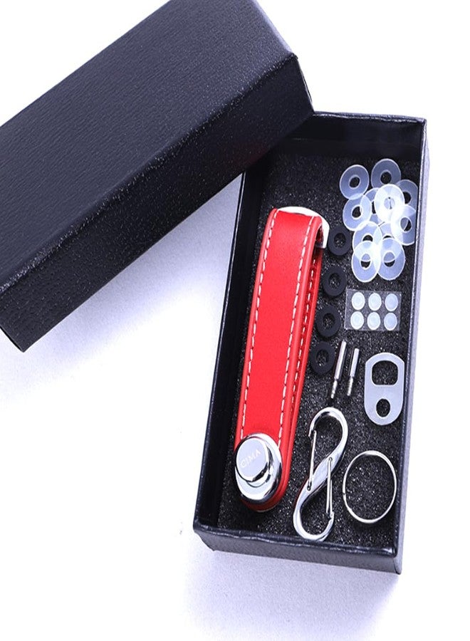 ERCRYSTO Compact Key Holder - Stylish & Practical Pocket Key Organizer With Secure Locking Mechanism. (Red) - Image 2